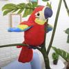 GREUS 9'' Cute Talking Parrot Repeats What You Say Electronic Interactive Plush Toy Stuffed Animal Record Parrot Waving Wings Funny Bird Toys for Children Girls Boys Best Xmas Gift (Red Parrot) view 3