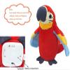 GREUS 9'' Cute Talking Parrot Repeats What You Say Electronic Interactive Plush Toy Stuffed Animal Record Parrot Waving Wings Funny Bird Toys for Children Girls Boys Best Xmas Gift (Red Parrot) view 4