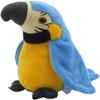 GREUS 9'' Cute Talking Parrot Repeats What You Say Electronic Interactive Plush Toy Stuffed Animal Record Parrot Waving Wings Funny Bird Toys for Children Girls Boys Best Xmas Gift (Blue Parrot) view 1