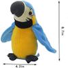 GREUS 9'' Cute Talking Parrot Repeats What You Say Electronic Interactive Plush Toy Stuffed Animal Record Parrot Waving Wings Funny Bird Toys for Children Girls Boys Best Xmas Gift (Blue Parrot) view 2