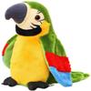 9'' Cute Talking Parrot Repeats What You Say Electronic Interactive Plush Toy Stuffed Animal Record Parrot Waving Wings Funny Bird Toys for Children Girls Boys Best Xmas Gift (Green Parrot) view 1