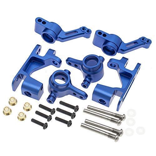 1 Set Aluminum Steering Blocks Caster Blocks C-Hubs Stub Axle Carriers Left & Right Replace 6837 6832 1952 for Traxxas 1/10 Slash 4x4 Hop Parts