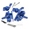 1 Set Aluminum Steering Blocks Caster Blocks C-Hubs Stub Axle Carriers Left & Right Replace 6837 6832 1952 for Traxxas 1/10 Slash 4x4 Hop Parts view 3