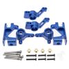 1 Set Aluminum Steering Blocks Caster Blocks C-Hubs Stub Axle Carriers Left & Right Replace 6837 6832 1952 for Traxxas 1/10 Slash 4x4 Hop Parts view 4
