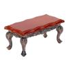 1:12 Miniature Doll Furniture,Miniature Simulated Coffee Table with Relief Mini Model Toy Dollhouse Accessories for Doll House Toy Home Decoration Scene Shooting(Table) view 1