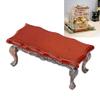 1:12 Miniature Doll Furniture,Miniature Simulated Coffee Table with Relief Mini Model Toy Dollhouse Accessories for Doll House Toy Home Decoration Scene Shooting(Table) view 2