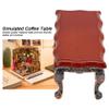 1:12 Miniature Doll Furniture,Miniature Simulated Coffee Table with Relief Mini Model Toy Dollhouse Accessories for Doll House Toy Home Decoration Scene Shooting(Table) view 4