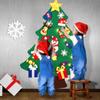 Abakuku 3FT DIY Felt Christmas Tree for Kids with 31pcs Detachable Ornaments,Wall Hanging Xmas Christmas Decorations with String Light (Batteries Not Included) view 4