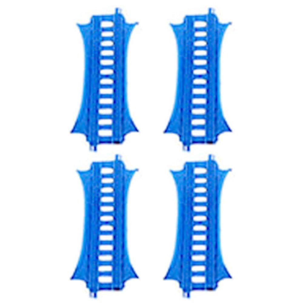 Replacement Parts for Thomas The Train - GBN45 ~ Thomas & Friends Trackmaster Percy 6 - in - 1 Set ~ Replacement Track Bag ~ 4 E2 Track Pieces ~ Blue