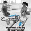 Replacement Parts for Thomas The Train - GBN45 ~ Thomas & Friends Trackmaster Percy 6 - in - 1 Set ~ Replacement Track Bag ~ 4 E2 Track Pieces ~ Blue view 2