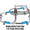 Replacement Parts for Thomas The Train - GBN45 ~ Thomas & Friends Trackmaster Percy 6 - in - 1 Set ~ Replacement Track Bag ~ 4 E2 Track Pieces ~ Blue view 3