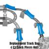 Replacement Parts for Thomas The Train - GBN45 ~ Thomas & Friends Trackmaster Percy 6 - in - 1 Set ~ Replacement Track Bag ~ 4 E2 Track Pieces ~ Blue view 4