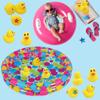 The Dreidel Company Duck Pond Matching Game Includes 20 Ducks with Numbers and Shapes and 3' x 6" Inflatable Pool, Memory Game, Water Outdoor Game for Children, Preschoolers, Birthday Party, Carnival view 3