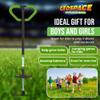 Geospace Jumparoo Boing! 'PRO' Medium Pogo Stick for Kids - Supports 60-100lbs Outdoor Toy for Boys and Girls Active Play for Balance, Coordination, Exercise & Fitness (Black with Green wrap) view 4