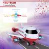 Acksonse Airplane Toy Kids Plane 15 Inches Large with Light and Sound for 3 4 5 6 7 Year Old Boys Girls Toddlers, Ambulance Aircraft Toy Vehicle Play Set with Traffic Signs and 6 Rescue Trucks view 4