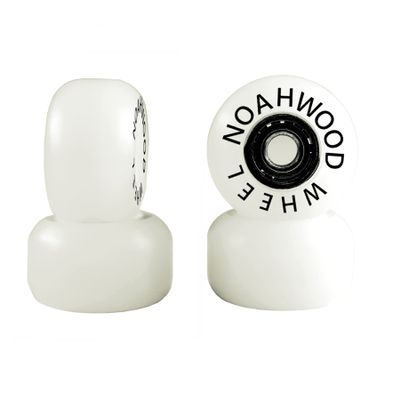 NOAHWOOD Fingerboards PRO Parts Handmade Wheel (Anti-Fake Black Logo can be Erased) White ii 4 Pcs