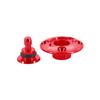 DEVMO 3 Pack Fuel Dot Hobby Accessories CNC Aluminum Anodized Round Fuel Dot For RC Airplane Boat Red/Gray/Blue view 4