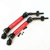 Harden Steel + Aluminum Splined Rear Driveshafts with Steel Hex Red for Traxxas 1/10 Slash4X4 Stampede4X4 6852X view 1