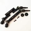 2pcs Harden Steel + Aluminum Splined Front Driveshafts with Steel Hex Black for Traxxas 1/10 Slash4X4 Stampede4X4 6851X view 1