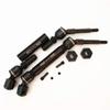 2pcs Harden Steel + Aluminum Splined Rear Driveshafts with Steel Hex Black for Traxxas 1/10 Slash4X4 Stampede4X4 6852X view 2