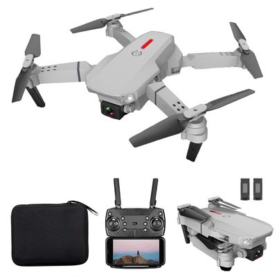 GoolRC LS-E525 RC Drone, FPV Drone with 4K HD Camera WiFi Live Video, Foldable RC Qudcopter with Headless Mode, Altitude Hold, Track Flight, 3D Filp, Storage Bag and 2 Batteries (Silver)