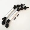 2pcs Harden Steel + Aluminum Splined Front Driveshafts with Steel Hex Silver for Traxxas 1/10 Slash4X4 Stampede4X4 6851X view 1