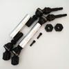 2pcs Harden Steel + Aluminum Splined Front Driveshafts with Steel Hex Silver for Traxxas 1/10 Slash4X4 Stampede4X4 6851X view 2
