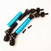 2pcs Harden Steel + Aluminum Splined Front Driveshafts with Steel Hex Blue for Traxxas 1/10 Slash4X4 Stampede4X4 6851X view 1