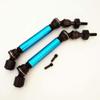 2pcs Harden Steel + Aluminum Splined Front Driveshafts with Steel Hex Blue for Traxxas 1/10 Slash4X4 Stampede4X4 6851X view 2