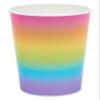 American Greetings Rainbow Party Supplies, Ombre 16 oz. Cups (8-Count) view 1