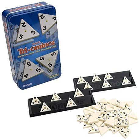 CGI Tri-ominos Travel Game in Tin: Classic, 36+ Ages, 2-4 Players