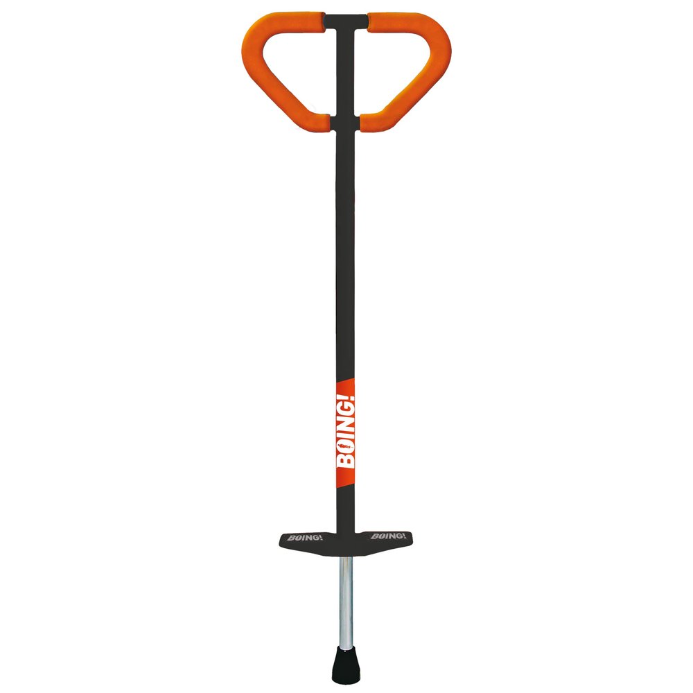 Geospace Jumparoo Boing! 'MAX' Large POGO Stick for Kids, Teens or Riders 90-160 lbs - Excellent Outdoor Active Play Toy - Improves Balance, Coordination as Well Exercise & Fitness (Black/Orange)
