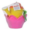 Simba 107114508 Flower Bucket Set, 5 Pieces, Bucket, Strainer, Shovel, Rake, Watering Can, Height 16 cm, Sandpit, Sand Toy view 3