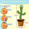 Tiny Tots Toys Dancing Cactus Mimicking Toy for Baby - Talking Cactus That Mimics and Sings - 125 Songs 35 Nursery Rhymes for Toddlers and Up | Repeats, Mimics and Wiggles with Dazzling LED Lights view 4