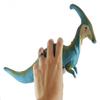 Curious Minds Busy Bags 1 Large Soft-Feel Dinosaur Toy - 12" Long Safe, Flexible, Soft, Big Parasaurolophus Dinosaur Figurine - No Sharp Edges - Lightweight - Dinosaur Lover Gift view 2
