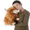 Folkmanis Highland Cow Hand Puppet, Brown view 4