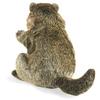 Folkmanis Groundhog Hand Puppet,Brown; Tan; White view 2