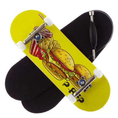 P-REP Cheeseburger Cheeseburger 32mm x 97mm Solid Chromite Complete Fingerboard