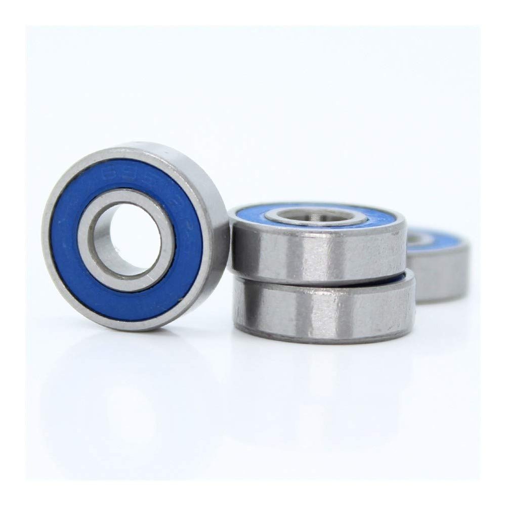 DINGGUANGHE-CUP Power Transmission Products 695RS Color Bearing 5x13x4 mm ABEC-3 for Hobby Electric RC Car Truck 695 RS 2RS Ball Bearings 695-2RS Blue Sealed 10PCS Ball Bearings