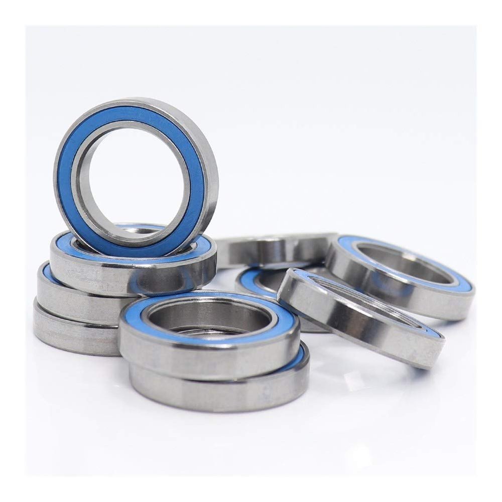 DINGGUANGHE-CUP Power Transmission Products 6803RS Color Deep Groove Ball Bearing 10PCS 17x26x5 mm ABEC-3 for Hobby Electric RC Car Truck 6803 RS 2RS Bearings 6803-2RS Blue Sealed Ball Bearings