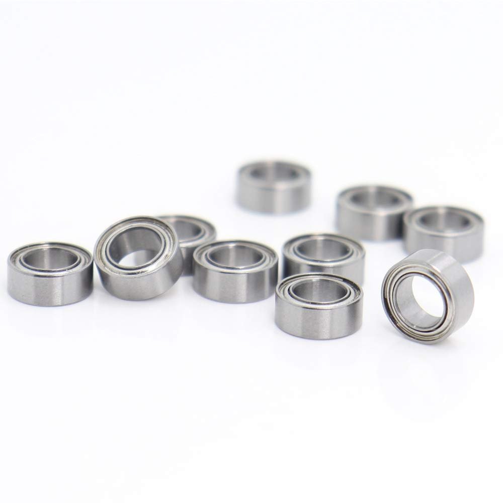 DINGGUANGHE-CUP Power Transmission Products R155ZZ Bearing for RC Model Parts ABEC-1 (10PCS) 5/32" x5/16 x1/8" inch Miniature R155 ZZ Ball Bearings Ball Bearings