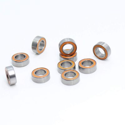 DINGGUANGHE-CUP Power Transmission Products MR74RS Color Bearing ABEC-3 10PCS 4 * 7 * 2.5 mm ABEC-3 for Hobby Electric RC Car Truck Deep Groove Ball Bearings MR74-2RS Orange Sealed Ball Bearings