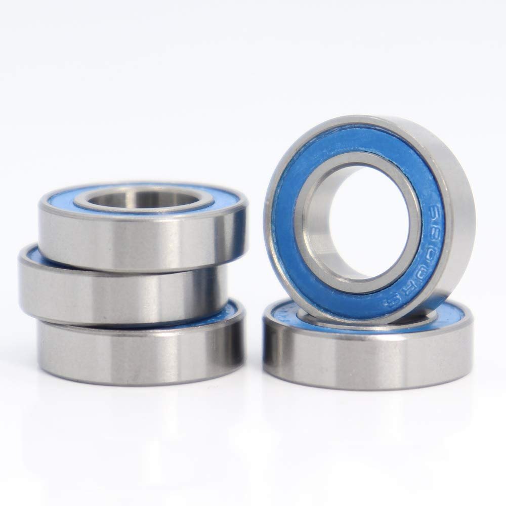 DINGGUANGHE-CUP Power Transmission Products 6800RS Color Bearing 10PCS 10x19x5 mm ABEC-3 for Hobby Electric RC Car Truck 6800 RS 2RS Deep Groove Ball Bearings 6800-2RS Blue Sealed Ball Bearings