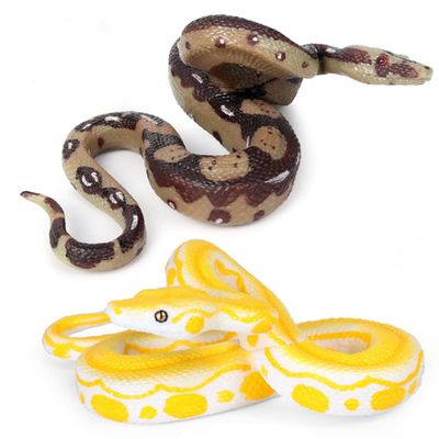 2pcs Funny Realistic Fake Rubber Toy Snake Black Fake Snakes 5.5 Inch Long for Halloween April Fool's Day