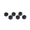 Pacific Giftware Small 0.75" Cube Black Game Dice Skull Set of 6 Death Gaming Dice view 1