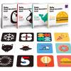 hahaland Flash Cards Baby Visual Stimulation Cards for 0-3-6-12-36 Months, 0-3 Months Infant Newborn Tummy Time Toys Gifts 6''6'' Large for Sensory Development Black White Card Set view 1