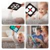 hahaland Flash Cards Baby Visual Stimulation Cards for 0-3-6-12-36 Months, 0-3 Months Infant Newborn Tummy Time Toys Gifts 6''6'' Large for Sensory Development Black White Card Set view 4