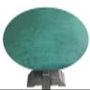 Playezze Made to Order: Poker Table Cover fits Oval/Round Table with Leaf Insert in Speed lite + pad - Felt Table Cover Alternative - Rated for Tournament Play in USA (Green, 42 by 60 inch Oval) view 1