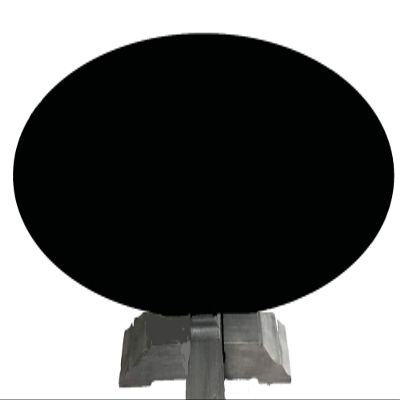 Playezze Made to Order: Poker Table Cover fits Oval/Round Table with Leaf Insert in Speed lite + pad - Felt Table Cover Alternative - Rated for Tournament Play in USA (Black, 42 by 78 inch Oval)