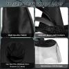 JUSTOTRY Witch Hat for Costume Party & Halloween - Women's & Girls' Black Witch Costume Hat with Roses, Feathers & Iron-on Design, Size 1PBL(Black, Silk, COS-HAT2) view 3
